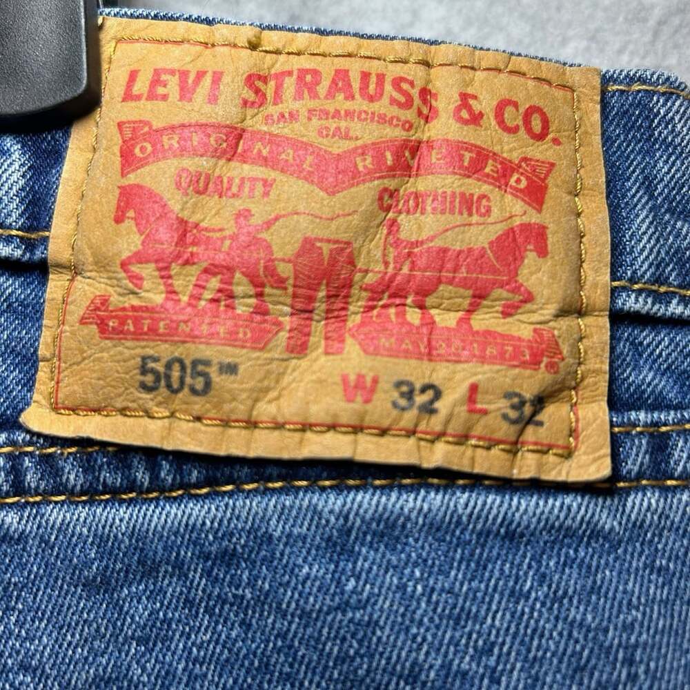 Levi's 505 Regular Fit Stretch Men’s Jeans Medium Wash Size 32x32